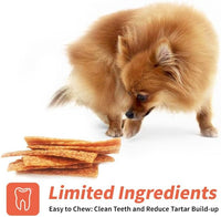 Chicken Dog Chew Chips, Puffed Human Grade Chicken Dog Treat, Rawhide Alternative, Easy to Digest 12pcs/Pack