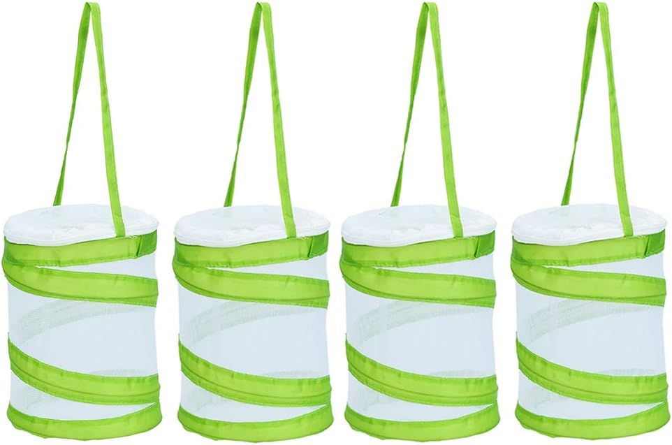 RESTCLOUD 2-Pack Mini Butterfly Habitat, Insect Mesh Cage - 5.5" x 7" (Pack of 4)