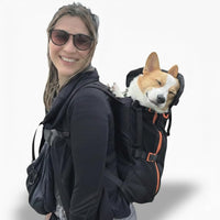 Maxine One Dog Backpack Carrier for Medium Dogs – Essentials for Dogs - Black