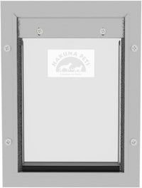 Hakuna Pets aluminum dog and cat door with magnetic flap and locking panel - view 2