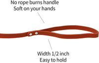 Waterproof Long Dog Leash Recall Training Lead 5 10 16 30 50 Foot - Brandy red / 16ft - image 4