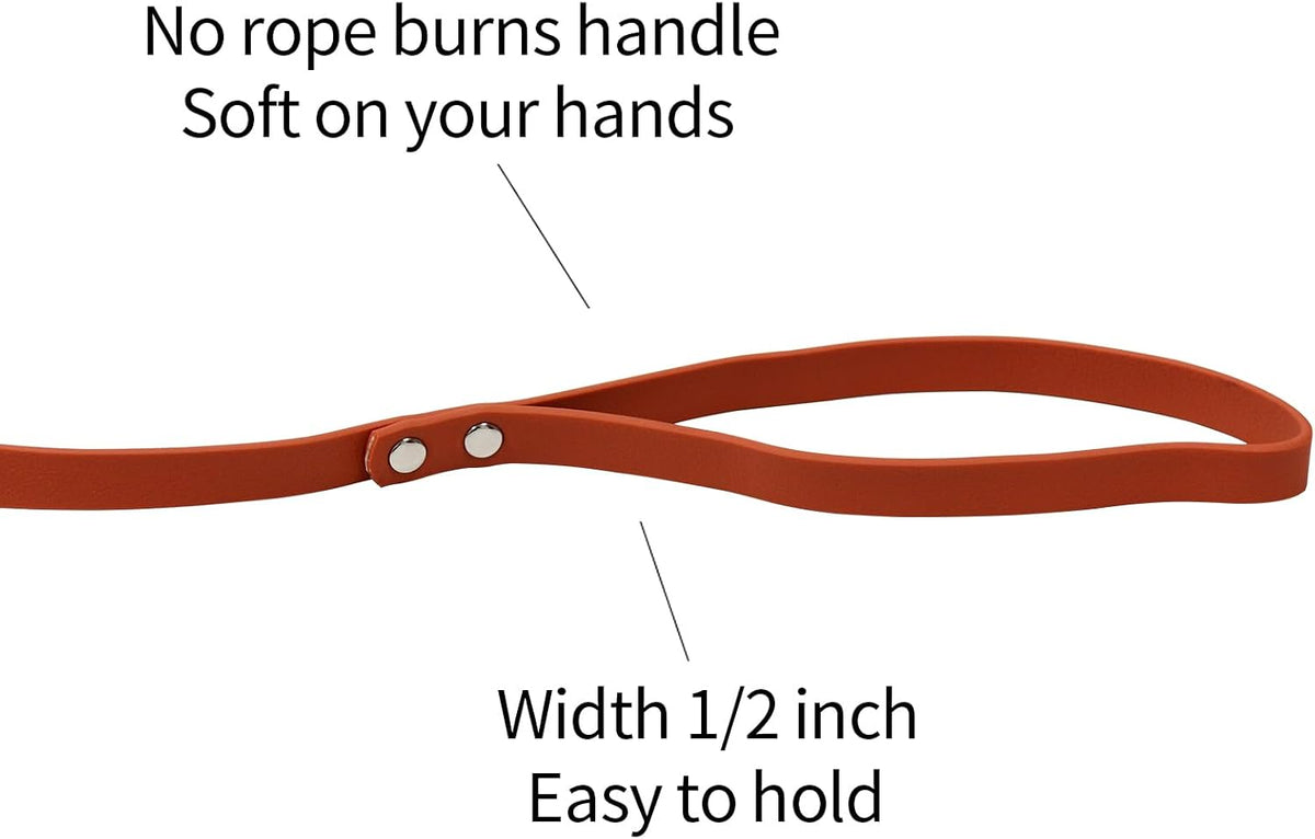 Waterproof Long Dog Leash Recall Training Lead 5 10 16 30 50 Foot - Brandy red / 16ft - image 4