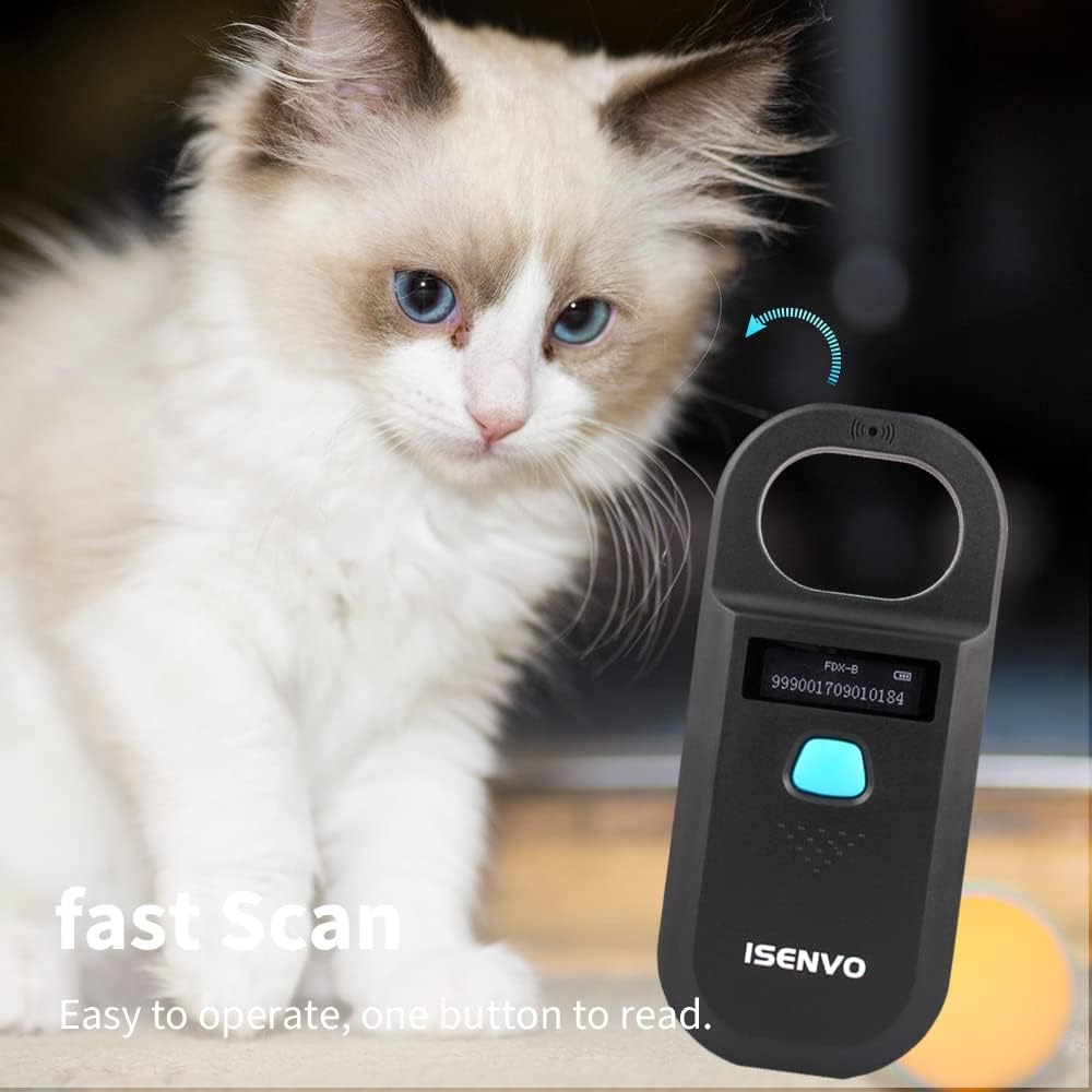 Pet Microchip Scanner, 15 Digit Pet Chip Scanner, Rechargeable – Essentials for Dogs - 190A - image 3