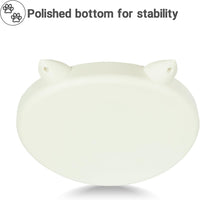 Slow Feeder Cat Bowl, Easy to Clean Silicone Bowl - Purple and White - image 4