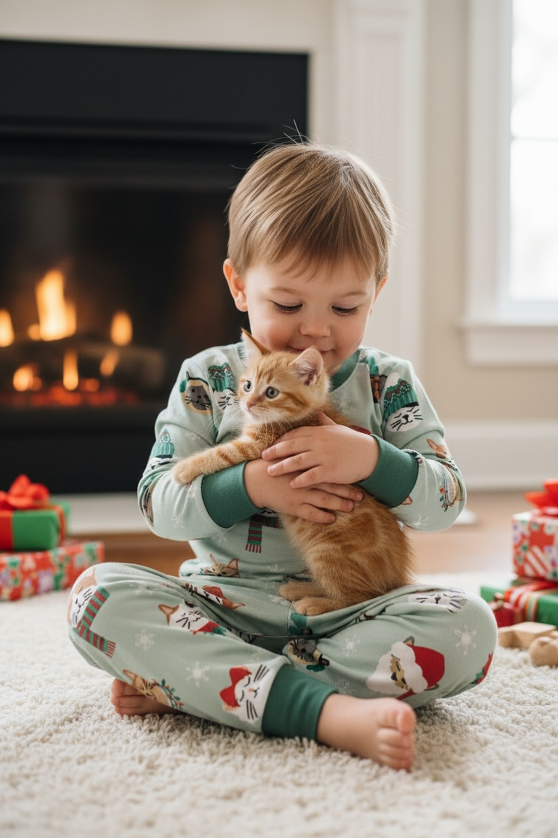 Purr The Halls (Long Sleeve PJ) - BIG FRENCHIES