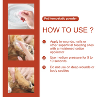 Pet Hemostatic Powder, Fast Bleeding Stop Wound Care Powder For Dogs Cats, Gentle Pet Nail Cut Skin Injury Healing Powde