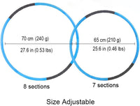BOHS kids fitness hoop, adjustable size and weight, 26.5 inch plastic hoop - view 7