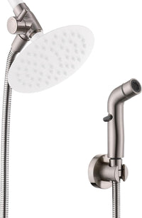 G-Promise 2 Mode Dog Shower Attachment with Extra Long Hose Adhesive - 159 Inch Hose / Brushed Nickel