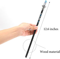 Bubbmi rhinestone witch magic wand in Snakepurple with solid wood body and metal accents - view 18