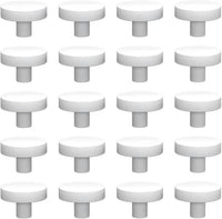 Ceramic White Coralline Coral frag Plugs Coral frag Base Round 20pc – Essentials for Fish - round24mm20pcs
