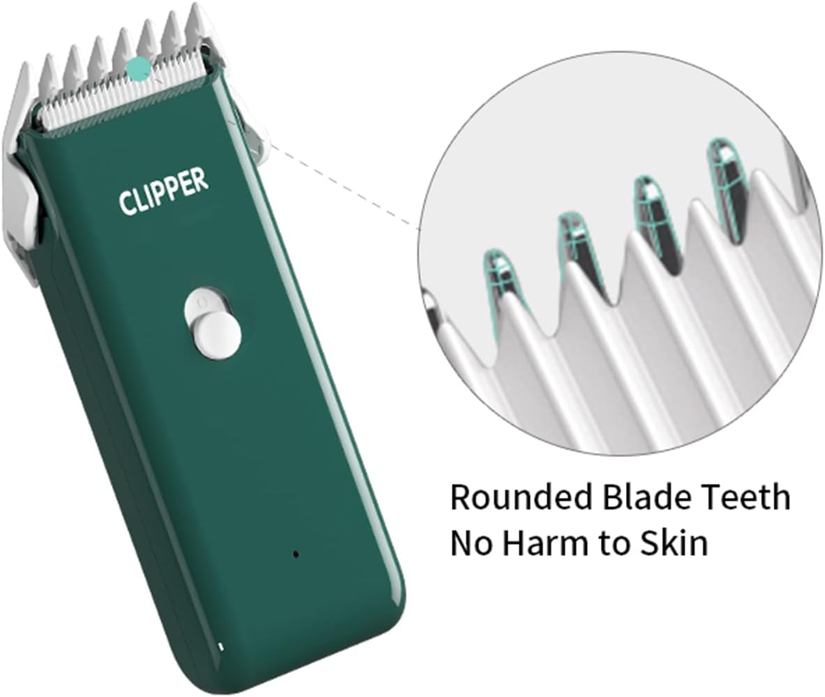 Professional Household Waterproof Low Noise Pet Hair Clippers - Ap005-green - image 3