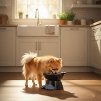 Nihow Elevated Ceramic Dog Bowls: 6.5 Inch Raised Dog Bowl for Food - 8.5 OZ (1 Bowl) / Gray - image 4
