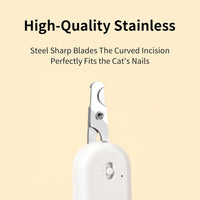 Cat Nail Clipper with LED Light - Suitable for Cats＆Dogs / Green - image 4