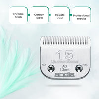 Andis, 64071, Ultra Edge Dog Clipper Blade - 15 Blade (Pack of 1) - image 2