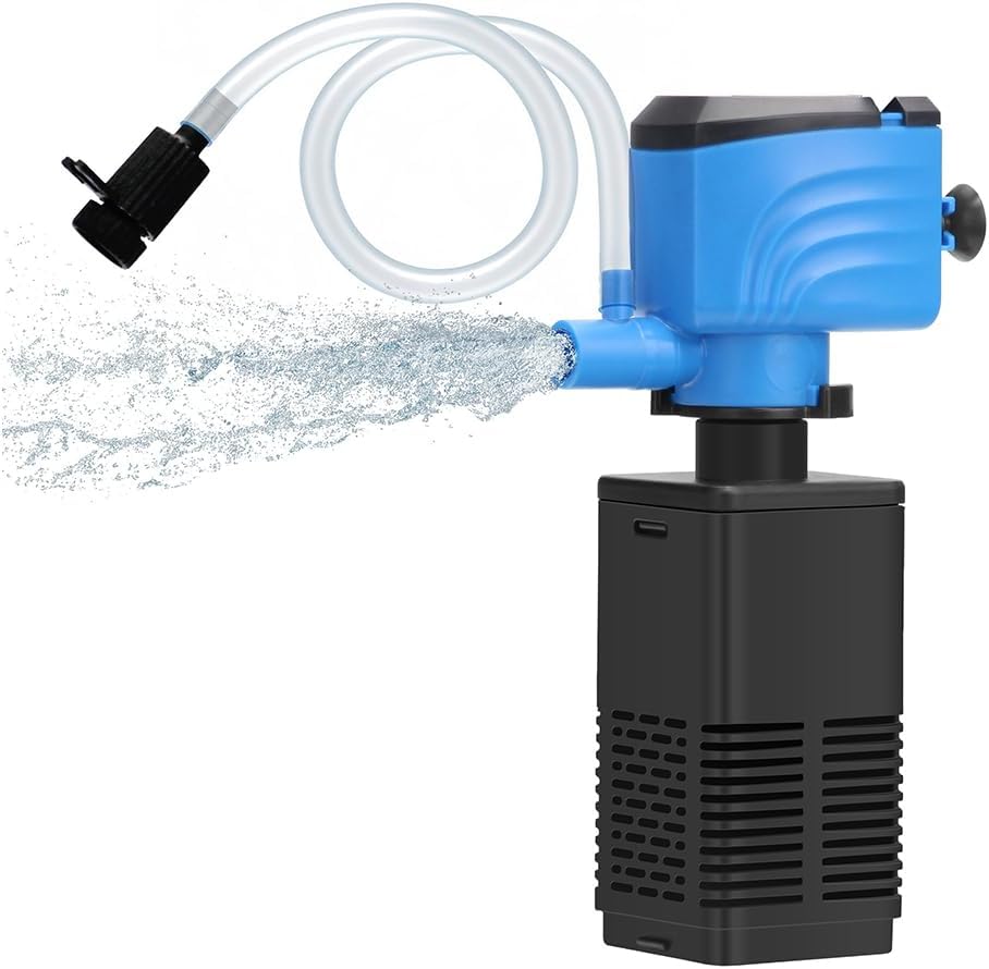 DaToo Aquarium Filter 5-15 Gallon Fish Tank Filter 120GPH Powerful - 4W 120GPH For 5-15 Gallon