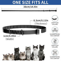 4 Pack Flea Collar for Cats, 32 Months Flea and Tick Prevention for Cats, Waterproof Cat Flea Collar, Natural Cat Flea and Tick Treatment, Adjustable Flea and Tick Collar for Cats Kittens(4 Colors)