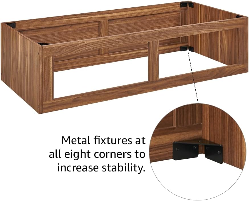 unipaws 110 Gallon Reptile Tank for Lizards - Walnut / Stacker for 110 Gallon Tank - image 4