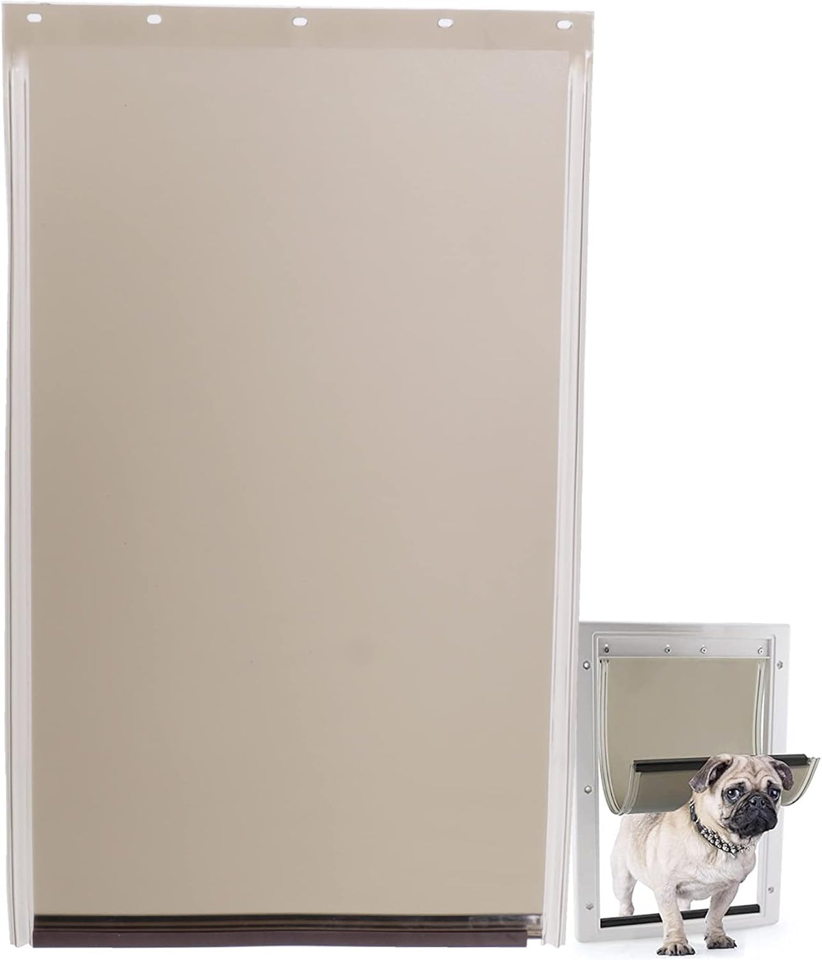 PAC11-11039 pet door replacement flap in TPU with magnetic strip for large pets