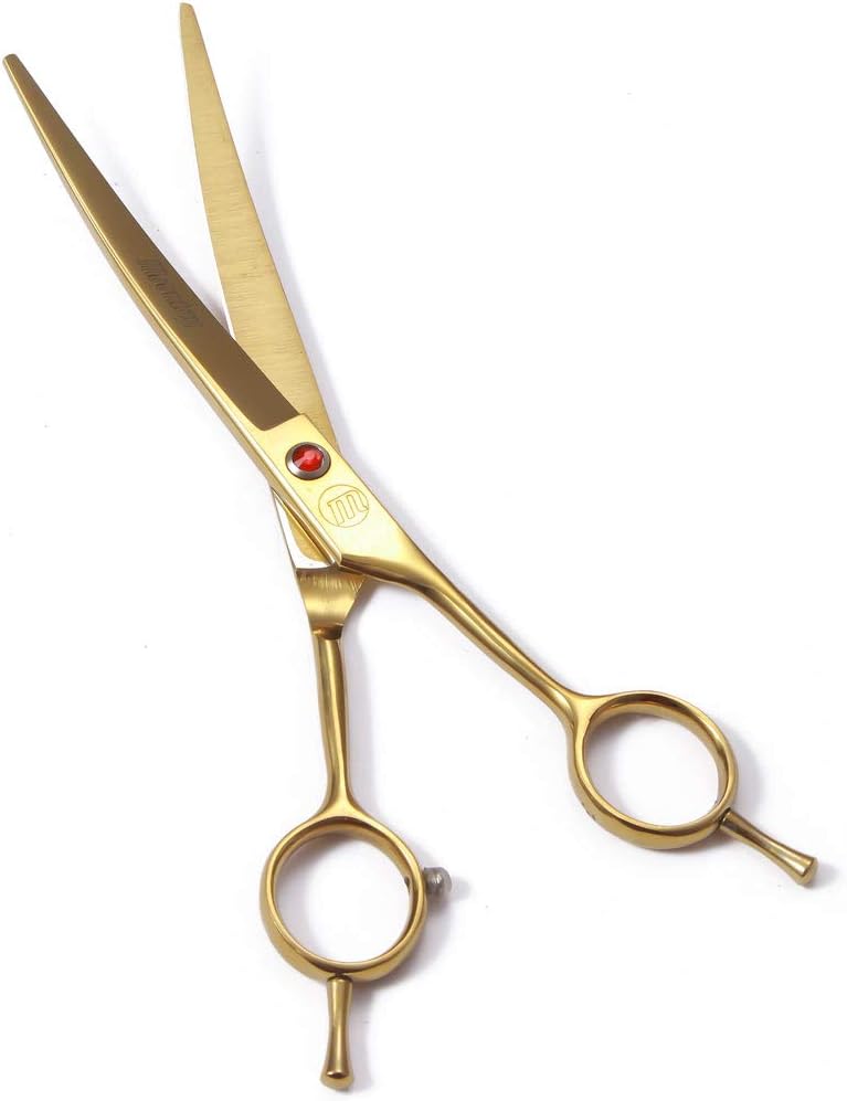 Professional Dog Grooming Scissors Set - 7 Inch (Pack of 5) / Gold - image 3