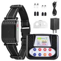 990FT Range Dog Wireless Fence Remote Training Collar IPX6 Waterproof Receiver With 0-9 Levels Beep Vibration Shock Mode