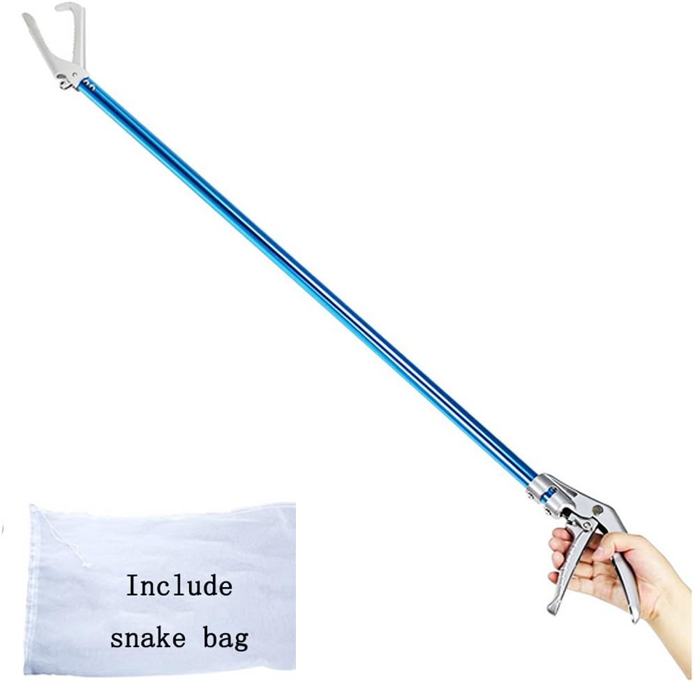 60in Snake Catcher Tongs Reptile Grabber Zigzag Wide Jaw Handling - 60inch Snake Tong - image 3