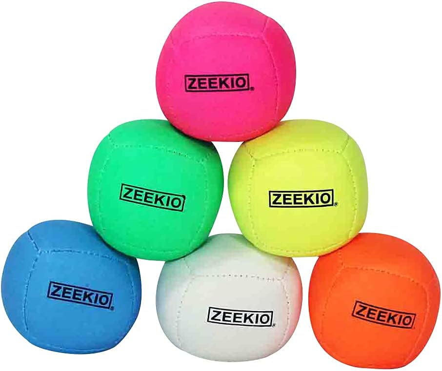 Zeekio Lunar set of 3 UV reactive six-panel juggling balls - view 27