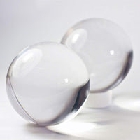 DSJUGGLING two clear acrylic 55 mm contact juggling balls for beginners - view 2
