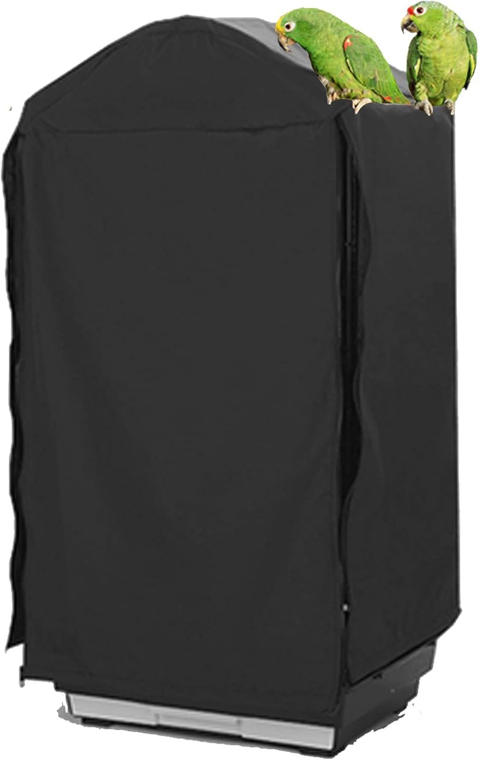 QBLEEV Bird Cage Covers, Breathable Blackout Birdcage Covers for Night – Essentials for Birds - Grey / 14.1"L X 18.5"W X 35.4"H