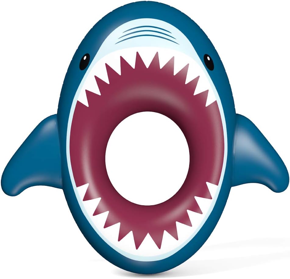 Jasonwell Inflatable Shark Pool Float Shark Floaties Water Fun Summer