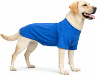 Lovelonglong Pet Clothing Dog Costumes Basic Blank T-Shirt Tee Shirts - XXXL (-60lbs) / Blue