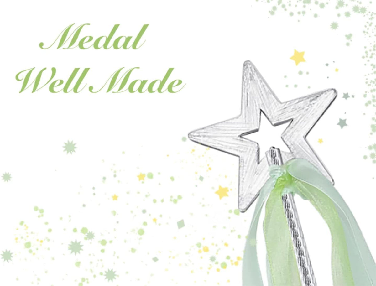 Lovelyshop Crystal Metal Star Fairy Wand with Ribbon - Light Green - image 4