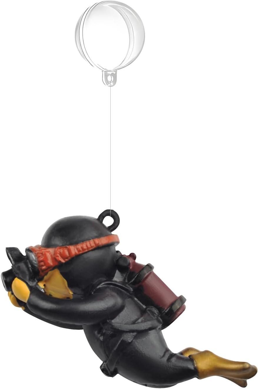 onesimcr Floating Fish Tank Decorations, Aquarium Decorations - Black