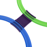 GOODLYSPORTS hopscotch rings and bean bag toss set with ten colorful rings and six bean bags - view 3