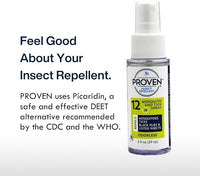 Proven Insect Repellent Spray, Keep Mosquitoes, Ticks and Flies Off, DEET Alternative Repellent, Up to 14-Hour Protection, Great for Camping or Hiking, 2 Ounce, Odorless Spray, 2 Pack