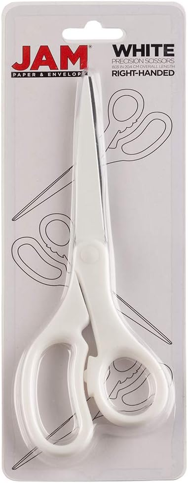 JAM PAPER Multi-Purpose Precision Scissors - Standard (8 Inch) / White - image 4