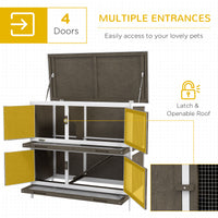 Bunny Hutch with Ramp