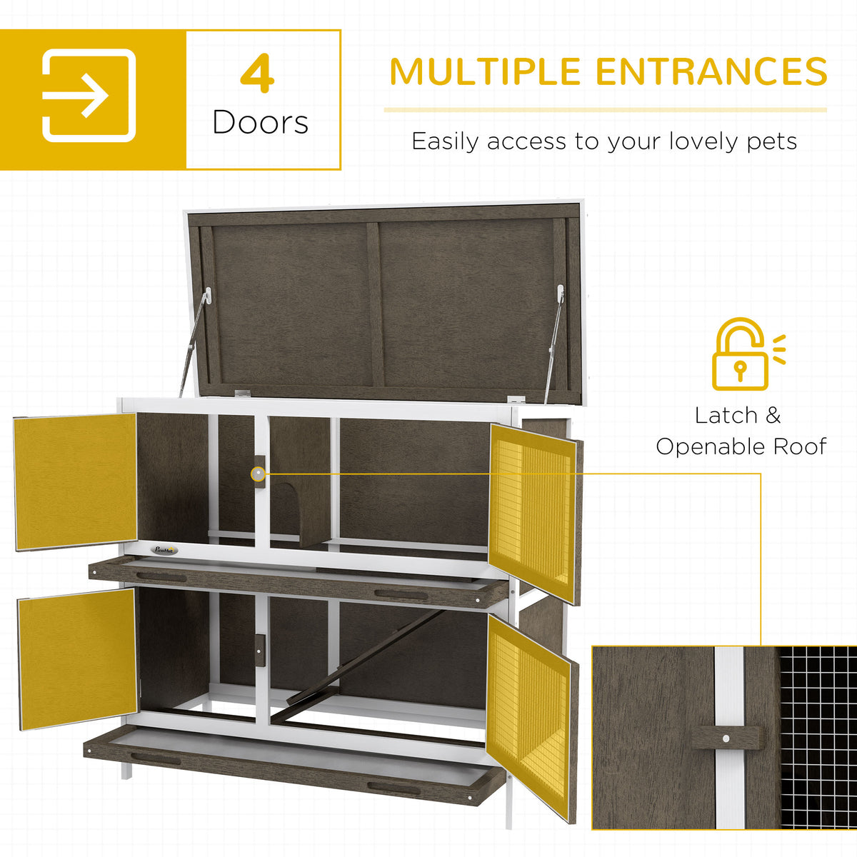Bunny Hutch with Ramp