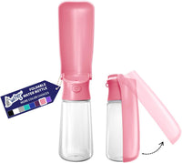 WePet Foldable Portable Dog Water Bottle Puppy Water Dispenser - #03 Pink / 19 oz