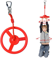 OYOCOOL ninja wheel obstacle with 360 degree rotating joint, strap and carabiner for slackline cours - view 3