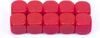 22MM Rounded Blank Six Sided Dice Lianshi Teaching Created Sesources - 10Pcs / Red