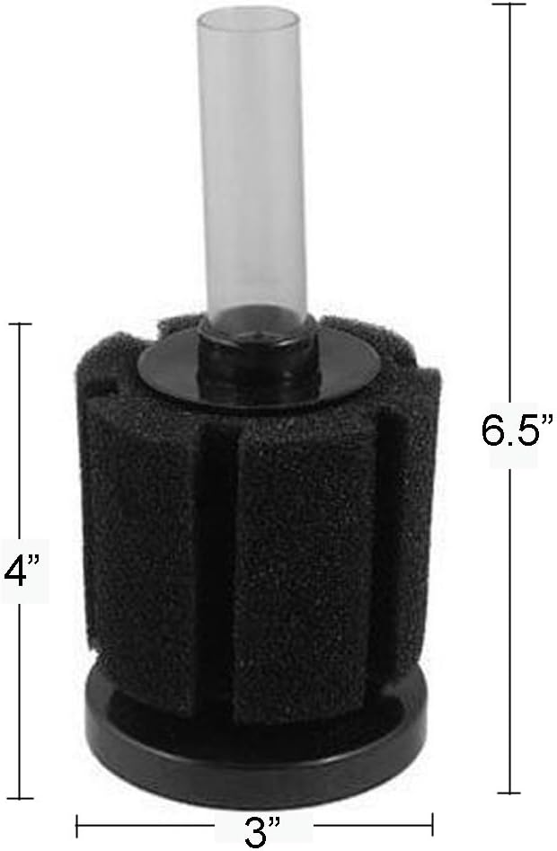 Bio Sponge Filter Air Pump Driven Up to 20 Gallon Each - Small 4-pack - image 2