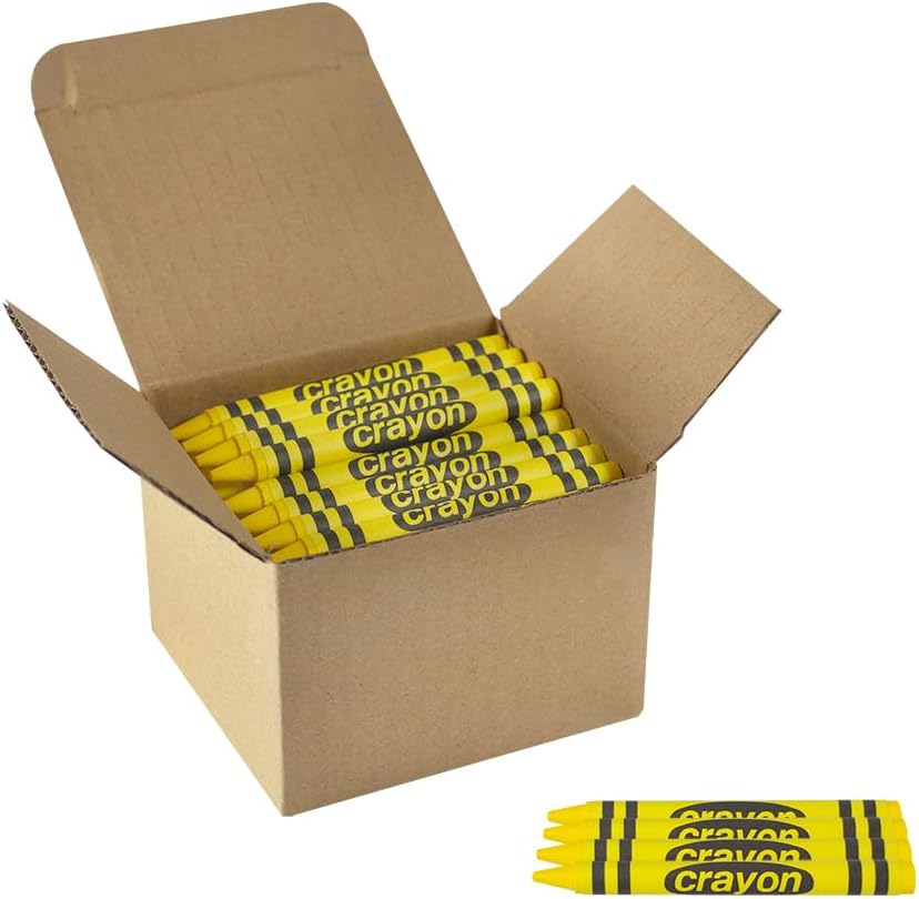 Lucky Art white crayons bulk refill pack, 80 regular size wrapped crayons - view 5