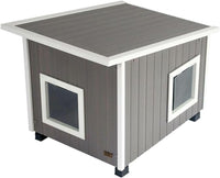 New Age Pet ECOFLEX Albany Outdoor Cat House, Maple/Brown – Essentials for Cats - Grey / Extra Large - image 3