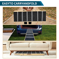 2026 Upgraded Dog Ramp for Couch, Small Dog Ramp for Sofa, 6 Adjustable Height from 14'' to 25", Portable Stable Pet Ste