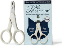 Necoichi Purrcision Stainless Steel Cat Nail Clipper - 1 Pack of 1 Piece / Gray