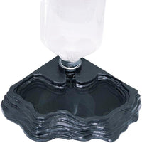 Lizard Bearded Dragon Water Bowl Dish Automatic Dispenser - Black - image 4