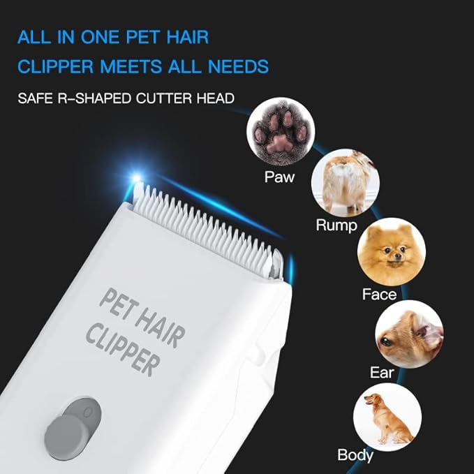 Blade Replacement & Charged Cable for Pet Hair Trimmers,1 Replacement Blade & 1 Replacement Cable for Dog Shavers