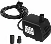 SongLong Submersible Pump 200GPH 5.2ft. High Lift for Fountains – Essentials for Fish - Water Pump 200GPH+5.2ft