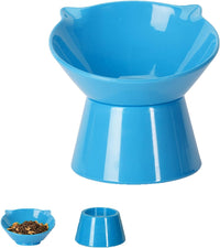 Detachable Elevated Cat Bowls - Blue