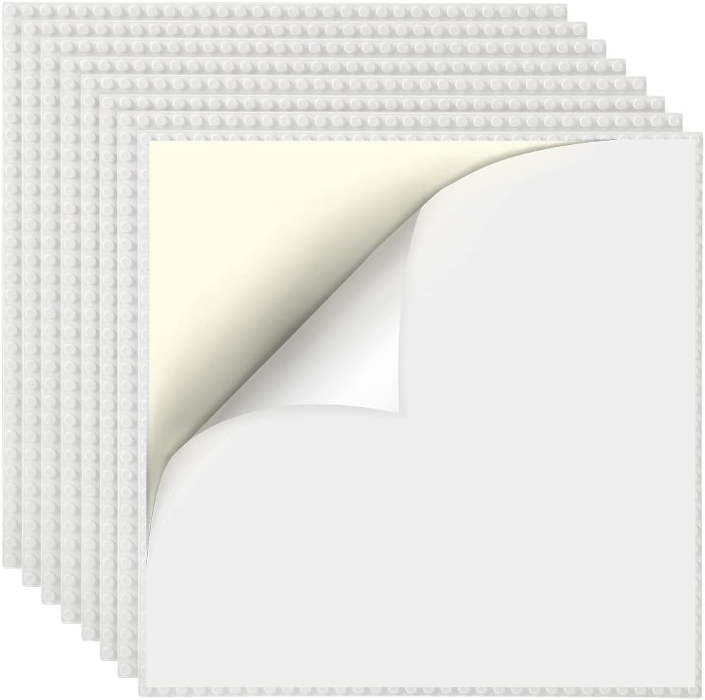 Etarnfly multicolored building baseplates, 10 x 10 inch, 8 pack - view 4